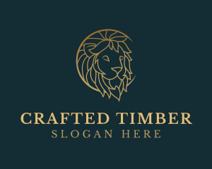 Golden Lion Animal logo design