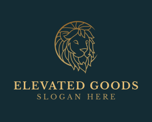 Golden Lion Animal logo design