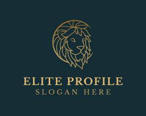 Golden Lion Animal logo design