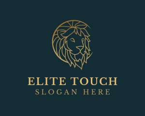 Golden Lion Animal logo design