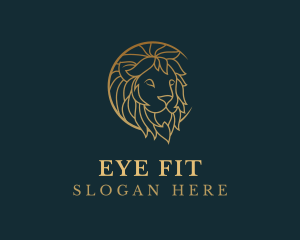 Golden Lion Animal logo design