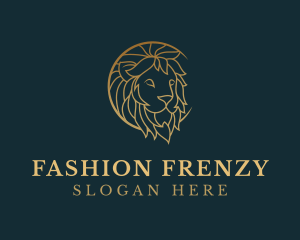 Golden Lion Animal logo design