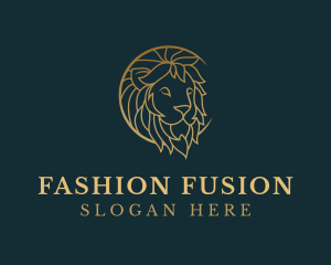 Golden Lion Animal logo design