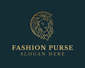 Golden Lion Animal logo design