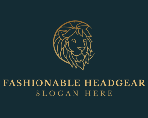 Golden Lion Animal logo design