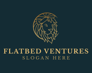 Golden Lion Animal logo design