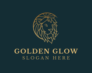 Golden Lion Animal logo