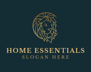 Golden Lion Animal logo design