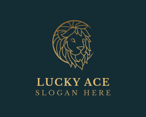 Golden Lion Animal logo design