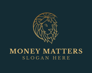 Golden Lion Animal logo design