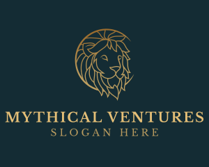 Golden Lion Animal logo design