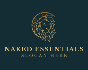 Golden Lion Animal logo design