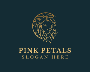 Golden Lion Animal logo design