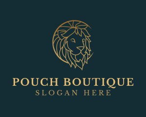 Golden Lion Animal logo design