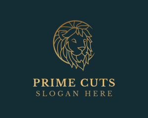 Golden Lion Animal logo design