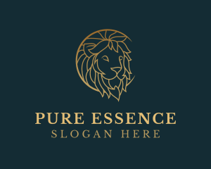 Golden Lion Animal logo design