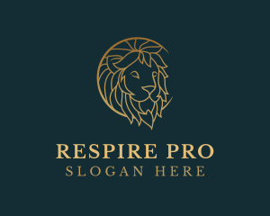 Golden Lion Animal logo design