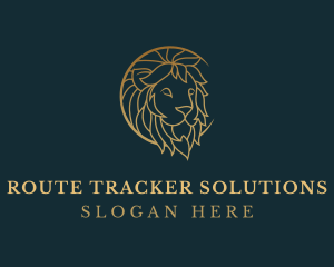 Golden Lion Animal logo design