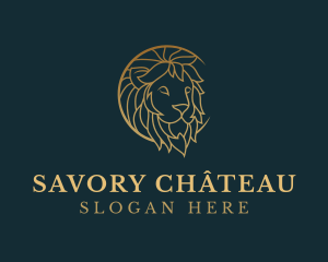 Golden Lion Animal logo design