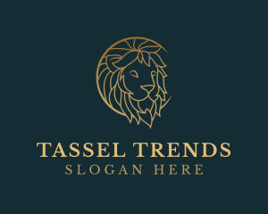 Golden Lion Animal logo design