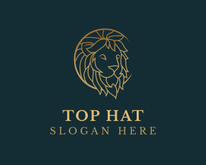 Golden Lion Animal logo design