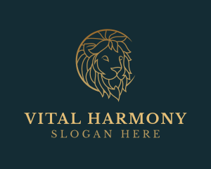 Golden Lion Animal logo design