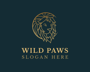Golden Lion Animal logo