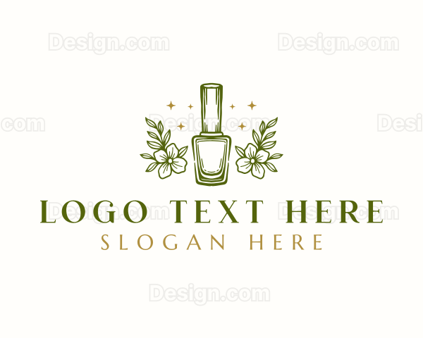 Floral Nail Polish Logo