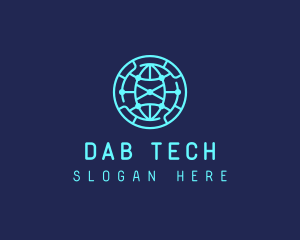 Global Tech Company Circle logo design