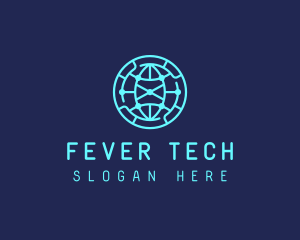 Global Tech Company Circle logo design