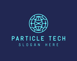 Global Tech Company Circle logo design