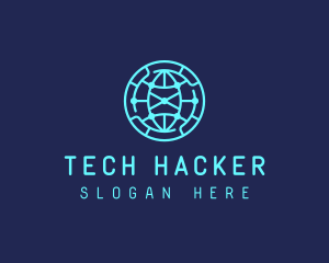 Global Tech Company Circle logo design