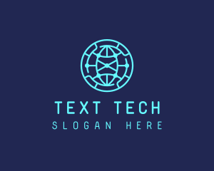 Global Tech Company Circle logo design