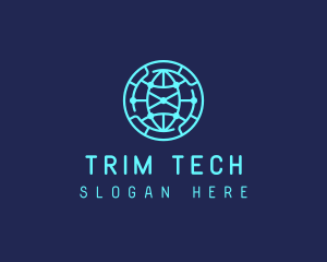 Global Tech Company Circle logo design