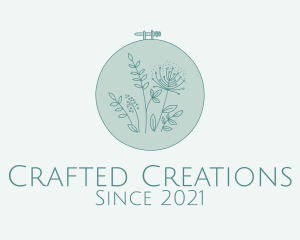 Blue Nature Embroidery  logo design