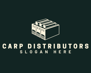 Distributor Warehouse Storage logo design