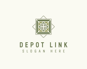 Tile Floor Home Depot logo design