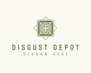 Tile Floor Home Depot logo design