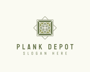 Tile Floor Home Depot logo design