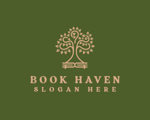 Learning Tree Book logo design