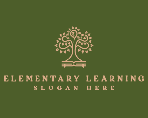 Learning Tree Book logo design