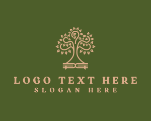 Tree - Learning Tree Book logo design