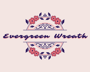 Floral Wreath Boutique logo design