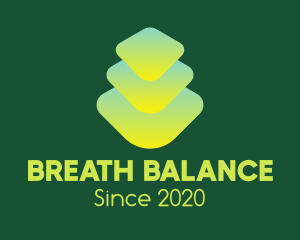 Green Gradient Zen Stones logo design