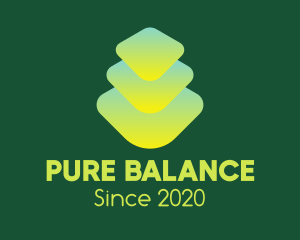 Green Gradient Zen Stones logo design