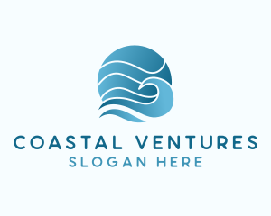 Ocean Sea Wave  logo design