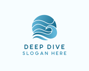 Ocean Sea Wave  logo design