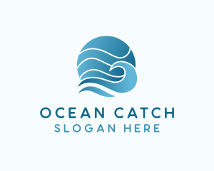 Ocean Sea Wave  logo design