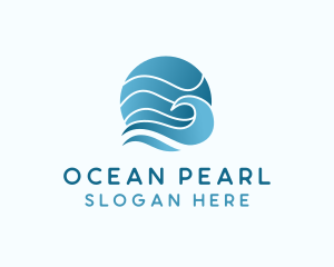 Ocean Sea Wave  logo design