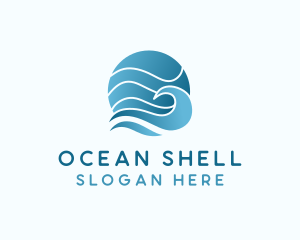 Ocean Sea Wave  logo design